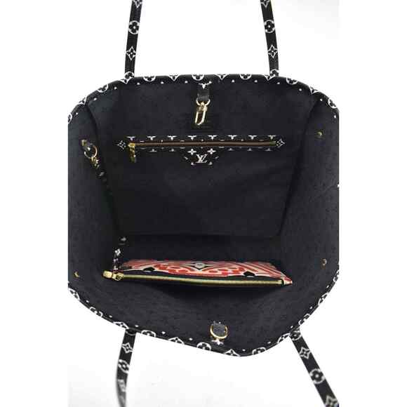 Louis Vuitton Crafty Neverfull MM White Black Red Tote Top Handle Shoulder Bag - Picture 11 of 12